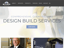 Tablet Screenshot of bauerdesignbuild.com